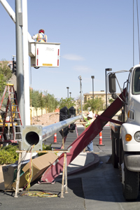 Mast Arm Traffic Signal Installation